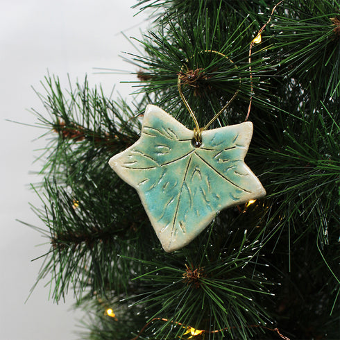 Green Ivy Handmade Ceramic Keepsake Decoration